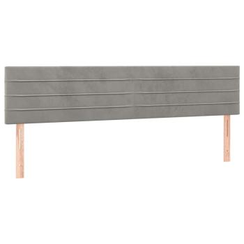 Bettgestell ohne Matratze Hellgrau 120x190 cm Samt