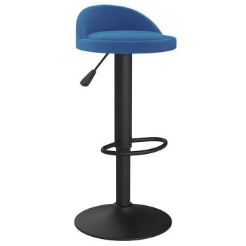Barhocker Blau Samt
