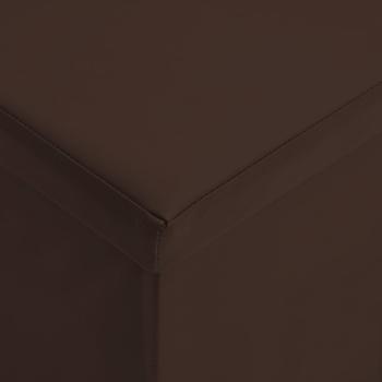 Faltbare Sitzbank mit Stauraum Braun PVC