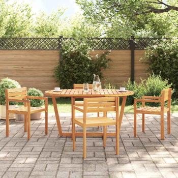 ARDEBO.de - Garten-Esstisch Oval 150x90x75 cm Massivholz Akazie