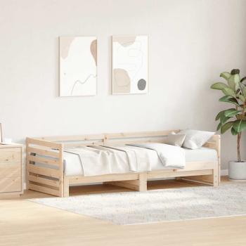 ARDEBO.de - Tagesbett mit Ausziehbett ohne Matratze 80x200 cm