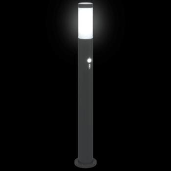 Pollerleuchten mit Sensor 3er 80 cm Edelstahl IP44