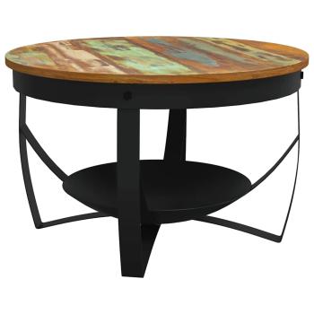 Couchtisch Ø68x43 cm Recyceltes Massivholz