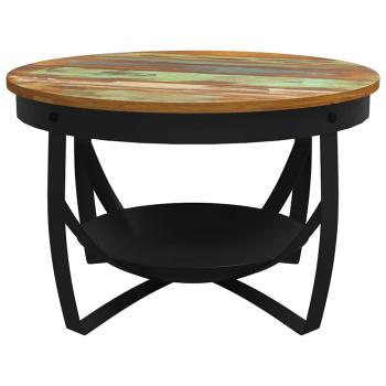Couchtisch Ø68x43 cm Recyceltes Massivholz