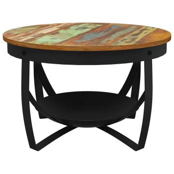 Couchtisch Ø68x43 cm Recyceltes Massivholz