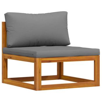 3-tlg. Garten-Lounge-Set mit Kissen Massivholz Akazie