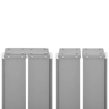 Ausziehbare Seitenmarkise 160x600 cm Grau
