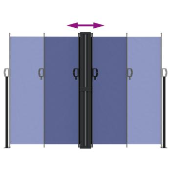 Seitenmarkise Ausziehbar Blau 180x600 cm