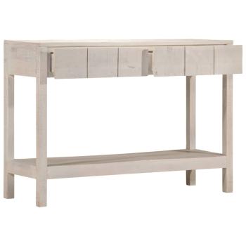 Konsolentisch Weiß 110x35x75 cm Massivholz Mango