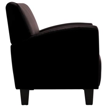 Sessel Dunkelbraun Kunstleder
