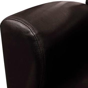 Sessel Dunkelbraun Kunstleder