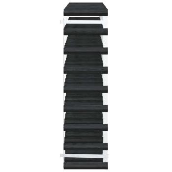 Weinregal für 72 Flaschen Schwarz Massivholz Kiefer