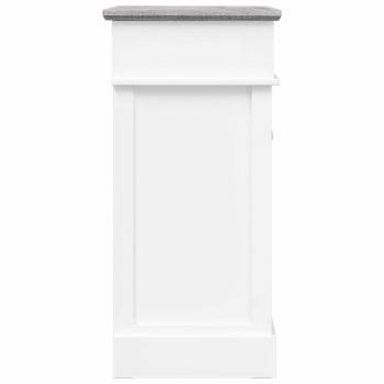 Schuhschrank Grau 50 x 28 x 58 cm Paulownia Holz