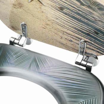 Toilettensitze mit Deckel 2 Stk. MDF Strand-Design