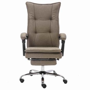 Massage-Bürostuhl Taupe Stoff