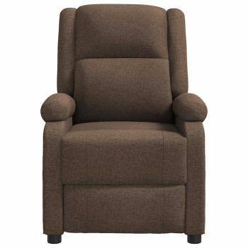 Relaxsessel Braun Stoff