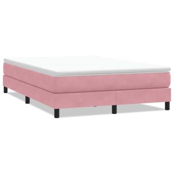 Boxspringbett ohne Matratze Rosa 140x220 cm Samt