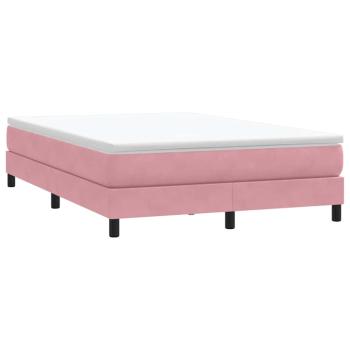Boxspringbett ohne Matratze Rosa 140x220 cm Samt