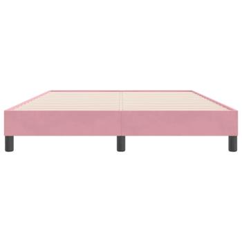 Boxspringbett ohne Matratze Rosa 140x220 cm Samt