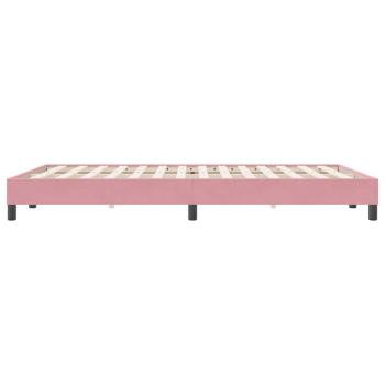 Boxspringbett ohne Matratze Rosa 140x220 cm Samt