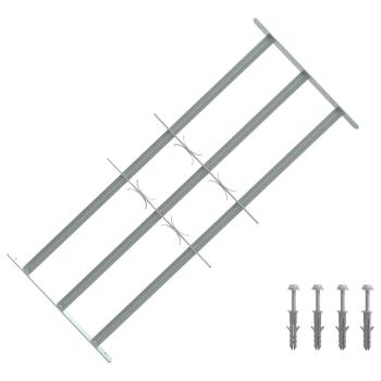 ARDEBO.de - Fenstergitter Verstellbar mit 3 Querstäben 700-1050 mm
