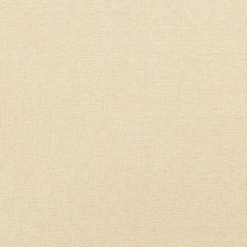 Fußhocker Creme 45x29,5x35 cm Stoff