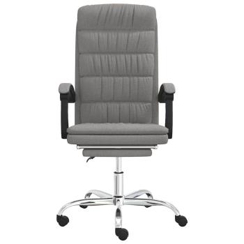 Bürostuhl mit Liegefunktion Taupe Stoff
