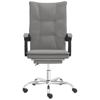 Bürostuhl mit Liegefunktion Taupe Stoff