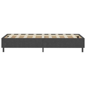 Boxspring-Bettgestell Grau Stoff 100x200 cm