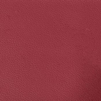 Sessel mit Hocker Weinrot 60 cm Kunstleder