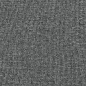 3-Sitzer-Sofa mit Hocker Dunkelgrau 180 cm Stoff