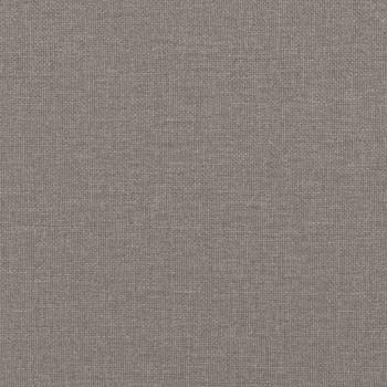 3-Sitzer-Sofa mit Hocker Taupe 180 cm Stoff