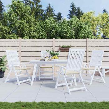 ARDEBO.de - Gartenstuhl-Kissen 4 Stk. Creme 50x50x3 cm Oxford-Gewebe