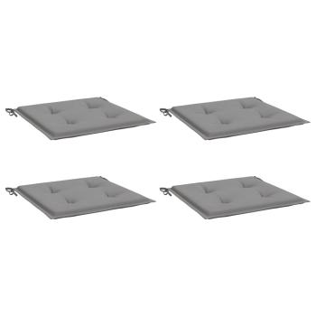 Gartenstuhl-Kissen 4 Stk. Grau 50x50x3 cm Oxford-Gewebe