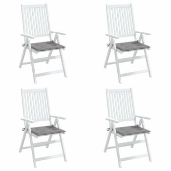 Gartenstuhl-Kissen 4 Stk. Grau 50x50x3 cm Oxford-Gewebe