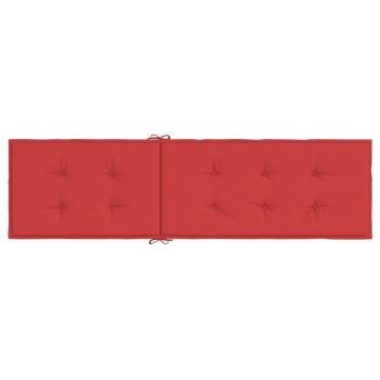 Liegestuhl-Auflage Rot (75+105)x50x4 cm