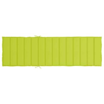Sonnenliegen-Auflage Hellgrün 200x70x3 cm Oxford-Gewebe