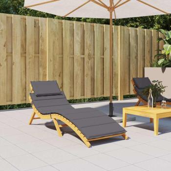 ARDEBO.de - Sonnenliegen-Auflage Anthrazit 186x58x4 cm Oxford-Gewebe