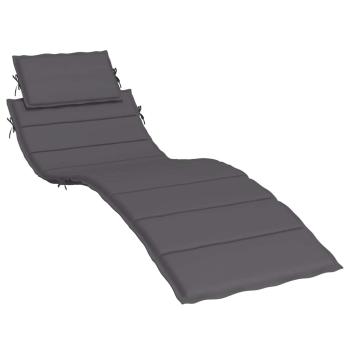 Sonnenliegen-Auflage Anthrazit 186x58x4 cm Oxford-Gewebe