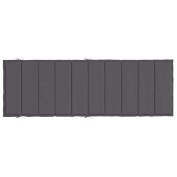 Sonnenliegen-Auflage Anthrazit 186x58x4 cm Oxford-Gewebe