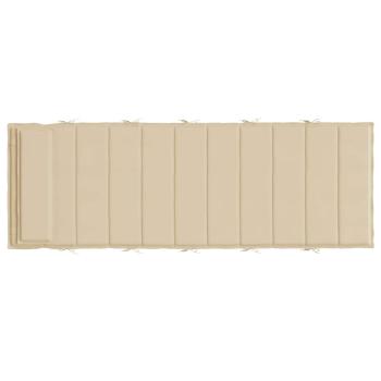 Sonnenliegen-Auflage Beige 180x60x4 cm Oxford-Gewebe