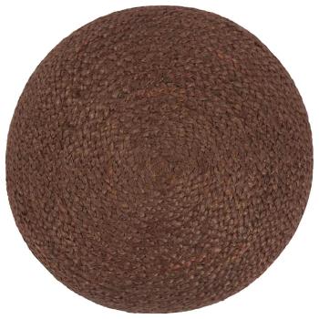 Handgefertigter Sitzpuff Braun 40 x 45 cm Jute
