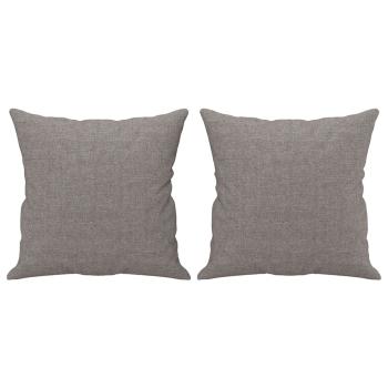 3-Sitzer-Sofa mit Zierkissen Taupe 180 cm Stoff