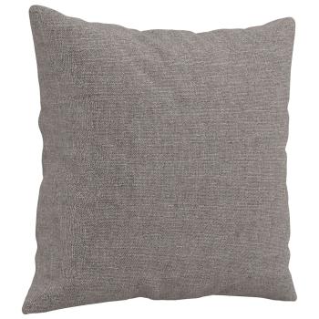 3-Sitzer-Sofa mit Zierkissen Taupe 180 cm Stoff