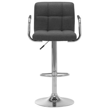 Barhocker Dunkelgrau Stoff