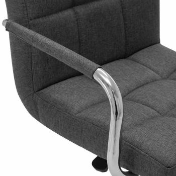 Barhocker Dunkelgrau Stoff