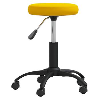 Bürostuhl Drehbar Senfgelb Samt