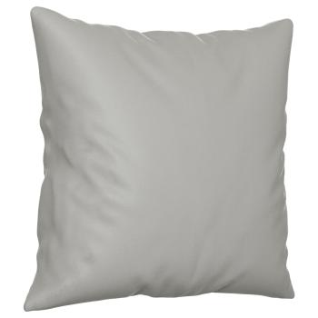 2-Sitzer-Sofa mit Kissen Hellgrau 140 cm Mikrofasergewebe