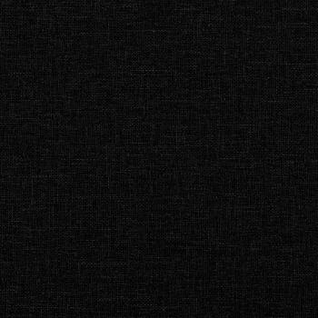 Sessel mit Hocker Schwarz 60 cm Stoff