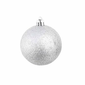 100-tlg. Weihnachtskugel-Set 3/4/6 cm Silbern